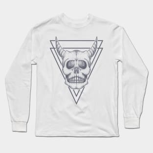 Devil Horns Design Long Sleeve T-Shirt